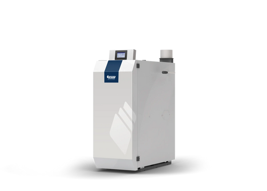 Scheitholzkessel HVG III 30 – 29 kW Lambda mit Zubehörpaket, Zugbegrenzer, Kesselsicherheitsgruppe & Kesselrücklaufanhebung NMT Heizsysteme