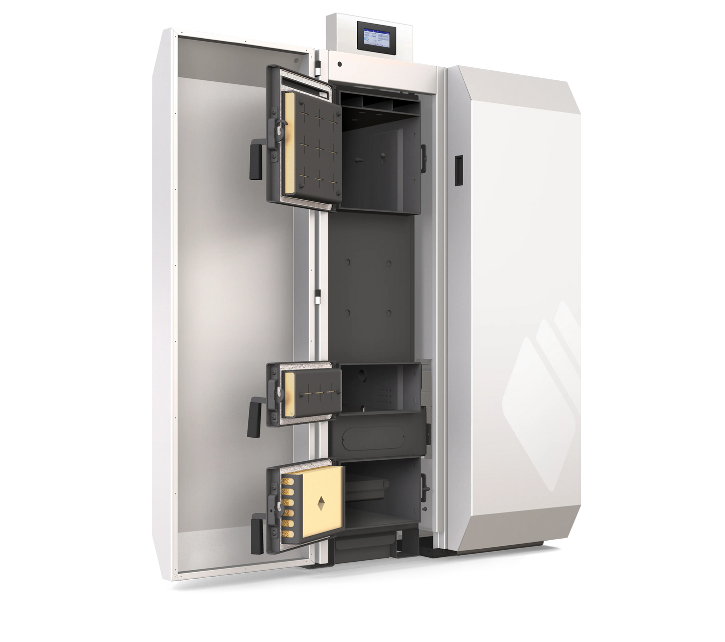 Kombikessel HVGP IV 15 – Scheitholz & Pellet in einem System | Komplettpaket mit Zubehör NMT Heizsysteme