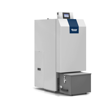 Pelletkessel PKP Smart 15 – Vollautomatischer Pelletkessel mit Lambda & 32-kg Tagesbehälter | Komplettpaket mit Zubehör NMT Heizsysteme