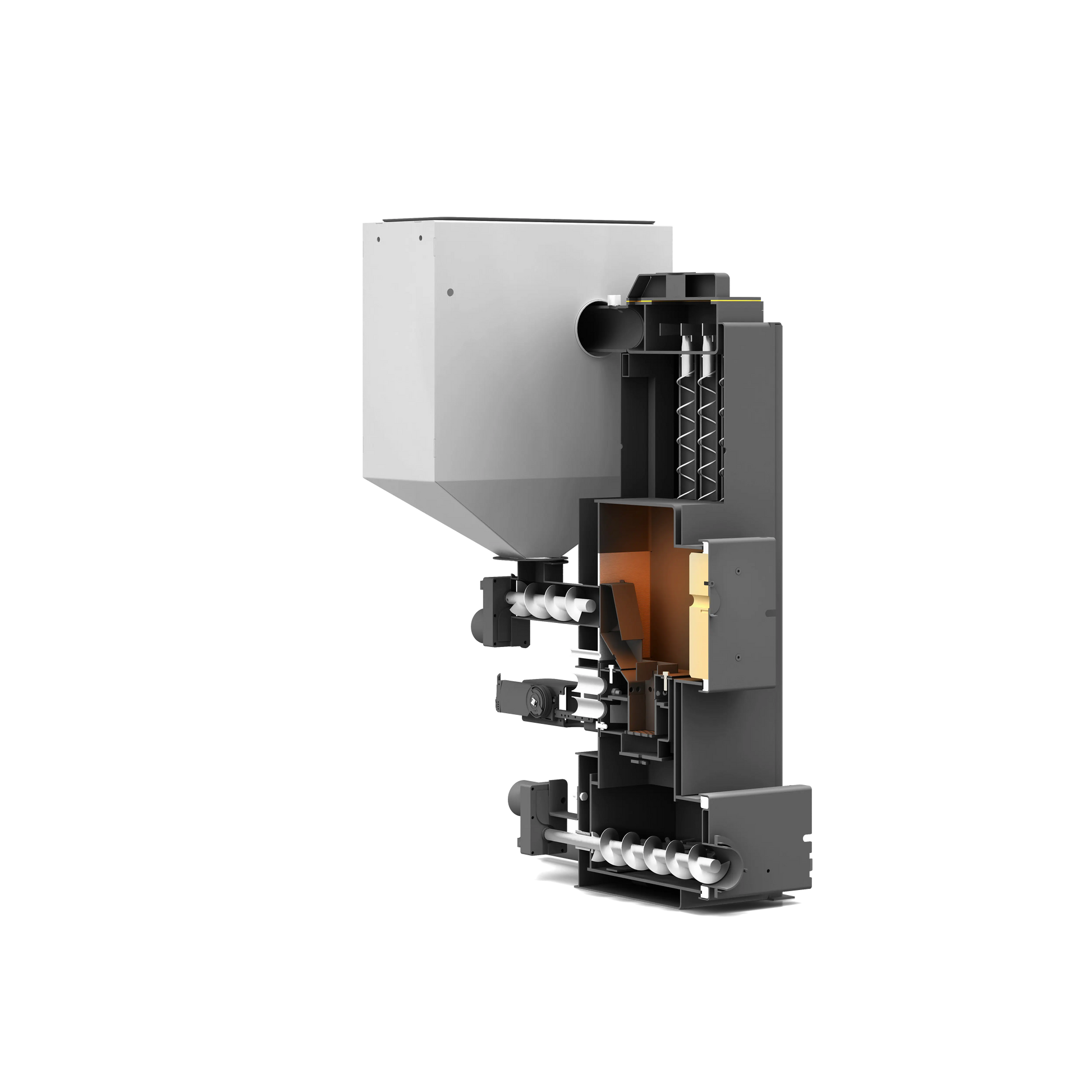 Pelletkessel PKP Smart 15 – Vollautomatischer Pelletkessel mit Lambda & 32-kg Tagesbehälter | Komplettpaket mit Zubehör NMT Heizsysteme