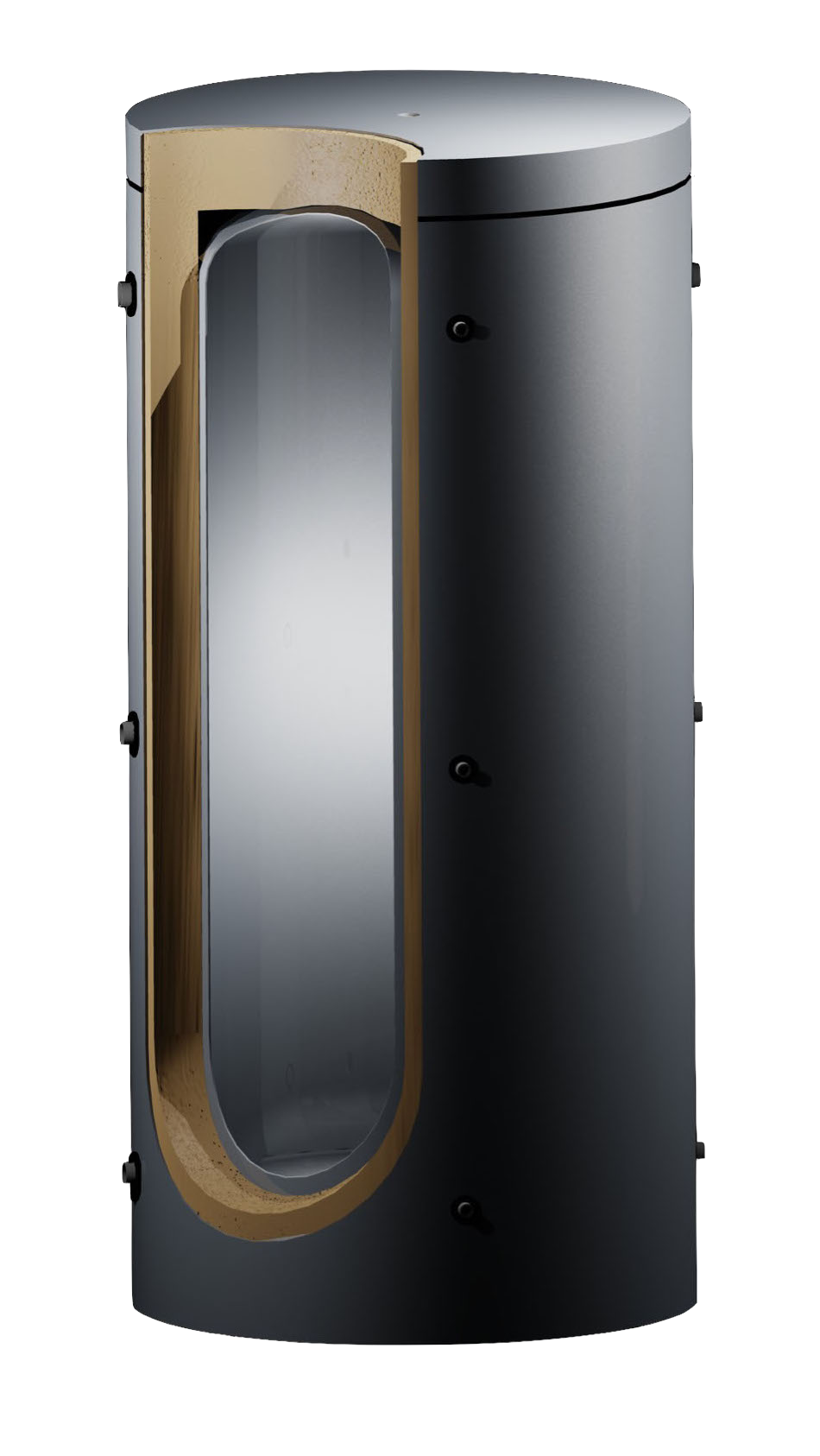 Pufferspeicher HP 800 – 800 L Heizungs-Pufferspeicher mit 100 mm Vliesisolierung Prinz Thermotechnik GmbH